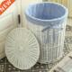 hamper clothes basket drty put wth Rattan