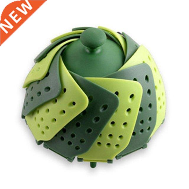 Cookware Plastic Steaming Food Basket Mesh Silicone Faucet S