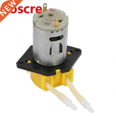 DC12V Yellow Micro Water Liquid Perialtic Pump For Aquariu