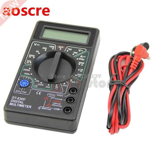 Mini Digital Multimeter with Buzzer Voltage Ampere Meter Tes
