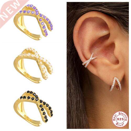 925 Sterling Silver Ear Cuff For Women 1 pcs Charming Zirco