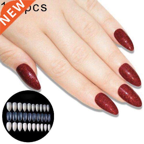 100pcs mixed size pointed false nail tips fingernail