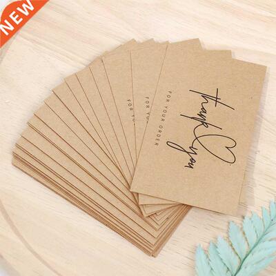 0Pcs Greeting Tags Thank You For Your Or Kraft Paper Car