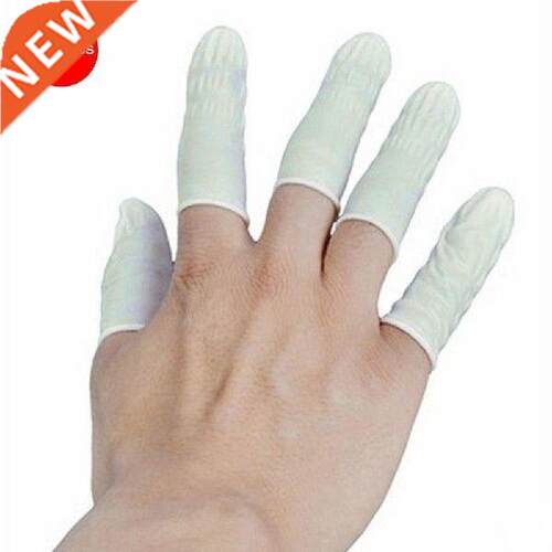 100PCS/SET Durable Natural Latex Static-proof Finger Cots