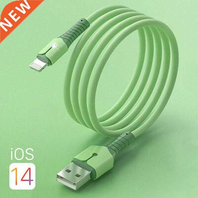 5A Fast charging cable liquid silicone with light data cable