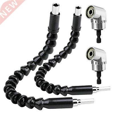 4PCS 105 Degree Right Angle Drill 1/4 inch Hex Shank Flexibl