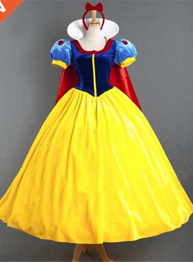 Adult Cosplay Dress Snow White Girl Princess Dress Women Adu