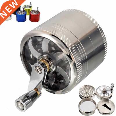 4-layer Tobacco Grinder Manual Aluminum Herbal Herb Mill Spi