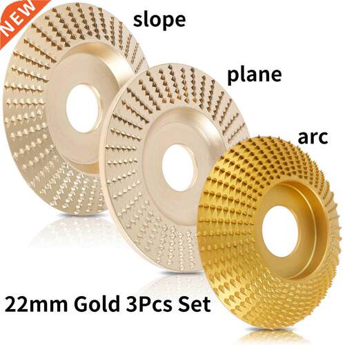 3Pcs Set 85/100mm Wood Grinding Polishing Wheel Gold Rotary