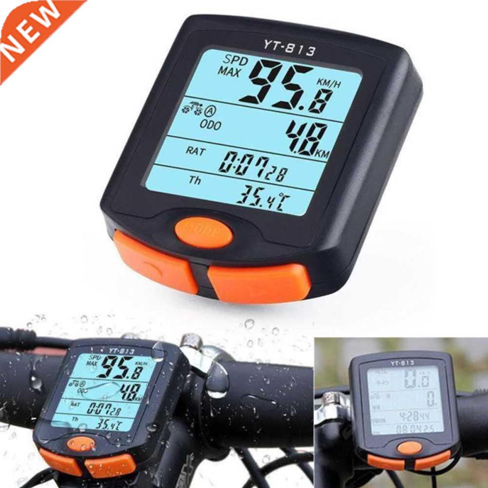 LED Screen Cycling Bike Computer Rainproof Wireless Bicycle
