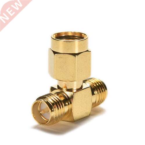 1PC Triple 1M2F Adapter RP.SMA jack male to 2 RP-SMA plug fe