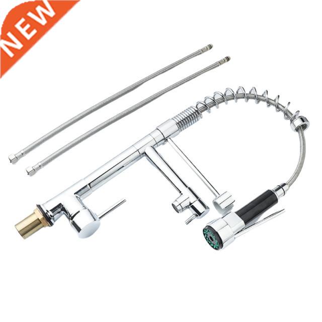 Spring Pull Down Kitchen Sink Faucet Hot And Cold Water Mixe