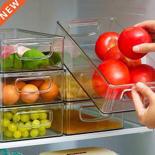 Food Stackable Organizer Rack Refrigerator Storage