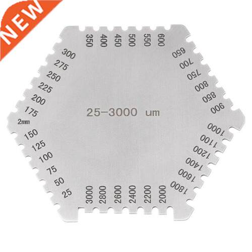 Stainless Steel Hexagonal Wet Film Comb Paint Wet Film Thick