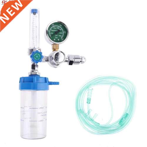 CGA 540 Pressure Regulator Inhaler Oxygen Pressure Gauge Red