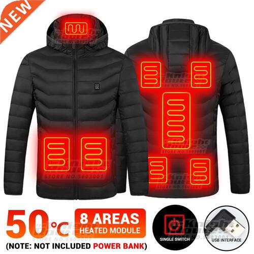 8 Areas Heated Jacket Windbreaker Women's Warm Vest