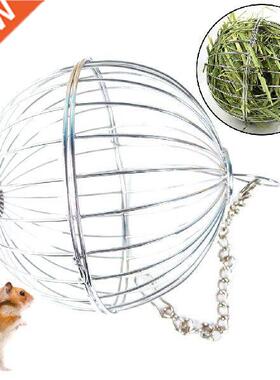 1pc Stanless Steel Round Sphere Feed Dspense Exercse