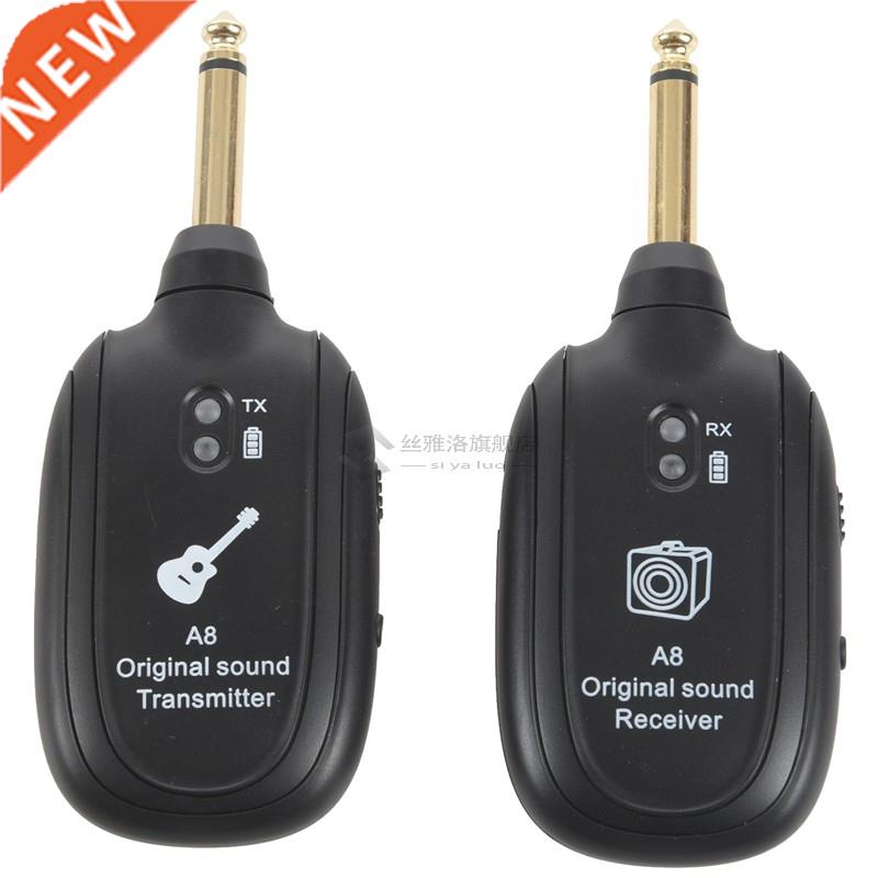 HF Guitar Wireless System Transmitter Receiver Built-in Rech