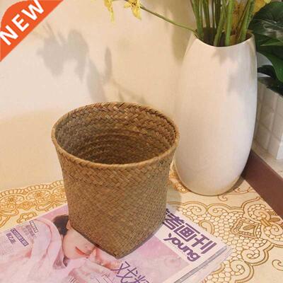 Hand Woven Seagrass Storage Basket Flower Baskets Plant Pot