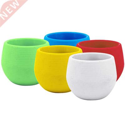 Small Planter Colorful Mini Potted Plants Pots Unbreakable