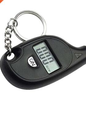 Portable Mini Keychain Style Tire Gauge Digital LCD Display