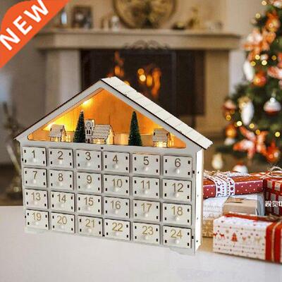 Christmas Desktop Calendar Built-in LED Light