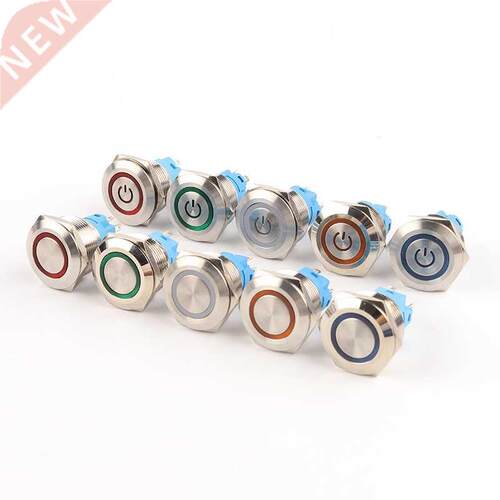 Push Button Switch 6 Pin 22mm Waterproof illuminated Led Lig