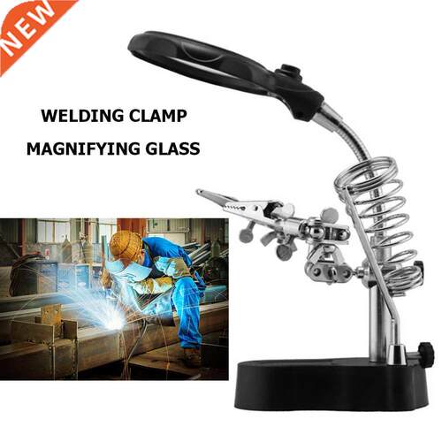 Welding magnifying glass LED Light Auxiliary Clip loupe