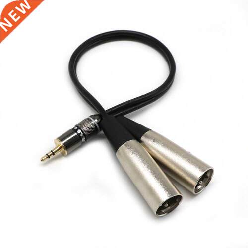 3.5mm 1/8 Mini Plug Jack To XLR Male Breakout Cable Cord Dro