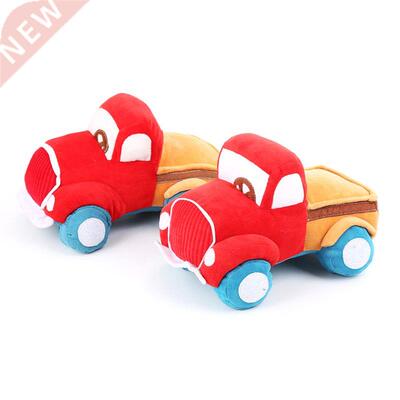 Pet Dog Bite Chew Toy Cartoon Car Shape Plush Stuffed Dogs