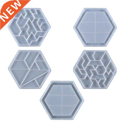 Hexagonal Tank Figure Puzzle Mold -Building Blocks Brain Tea