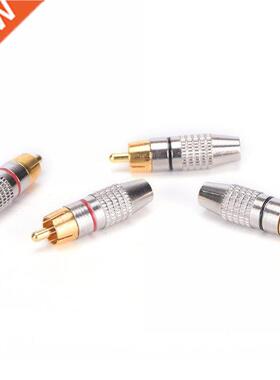Hot Sale 4pcs RCA Male Plug Solder Audo Vdeo Cable Adapter