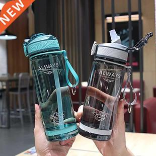 800ml Sports Water Bottle with straw For Camping Hiking Outd