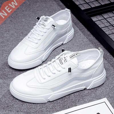 Men's White Casual Sneakers 2021 Summer Mesh Vulcanized Shoe