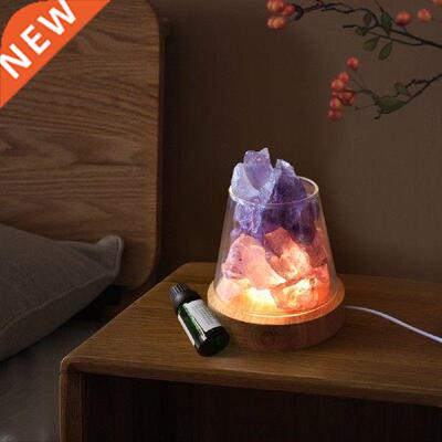 LED Crystal Light Natural Himalayan Salt Night Lamp USB