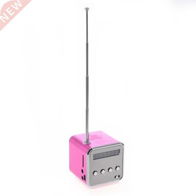 TD-V26 Mini Speaker with Micro SD / TF / USB /FM (Pink)
