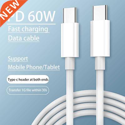 PD Type C to Type C Cable 60W Fast Charging Cable USB C To U