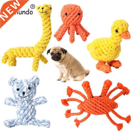 Dog Toys Cotton Dog Rope Toys Animal Design Durable Cotton