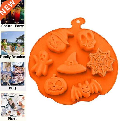 Hot Newest Silicone Non Stick Cake Mold 7 Even Ghost