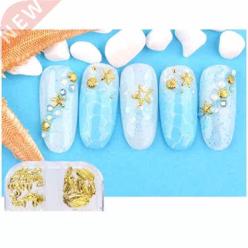 Hot Hollow Metal Mixed Star Moon Rivet  Nail Art Sequins