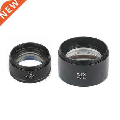 2pcs/set Microscope Accessoires 0.5X/WD165mm & 2.0X/WD30