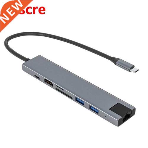 USB C Hub Adapter 7 in 1 Type C Hub with 4K@30Hz HDMI-Compat