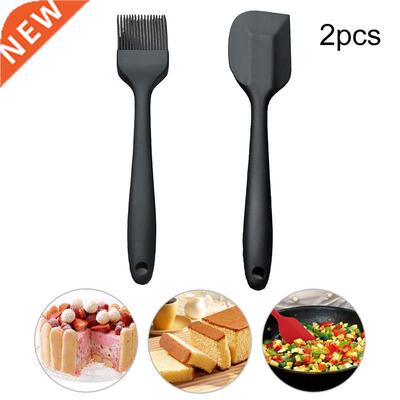 2pcs Silicone Baking Bakeware Bread Cook Brushes Spatula Pas