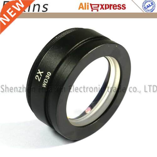WD30 2X Stereo Mcroscope Auxlary Objectve Lens Barlow Le