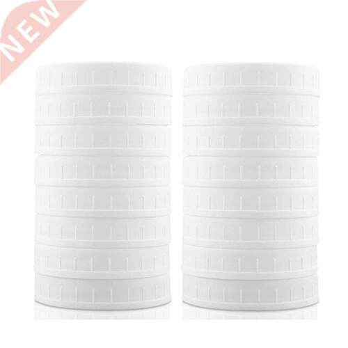 16 Pack Wide Mouth Mason Jar Lids,Plastic Storage Caps for C
