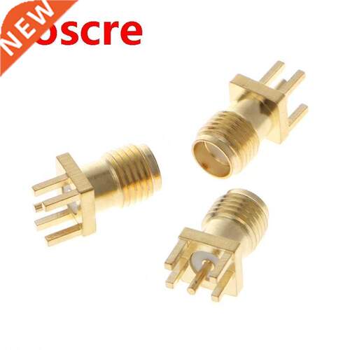 10 Pcs SMA Female Jack Solder Edge 1.6mm Space PCB Mount Str