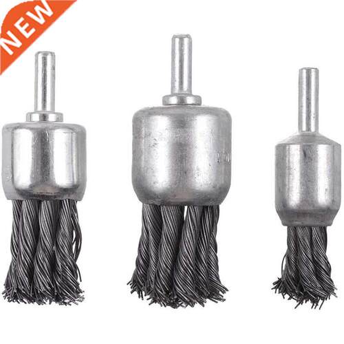 7Pcs Twist Knot Wire Wheel Brush for Drill Crimped Cup Wire