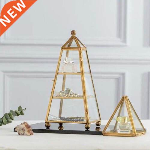 3 Tiers Jewelry Boxes Storage Geometric Storage Box For