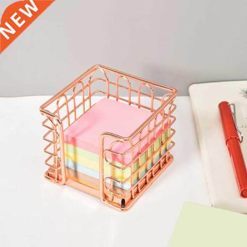 Large Capacity Metal Memo Pads Notes Holder Desktop Sticky N