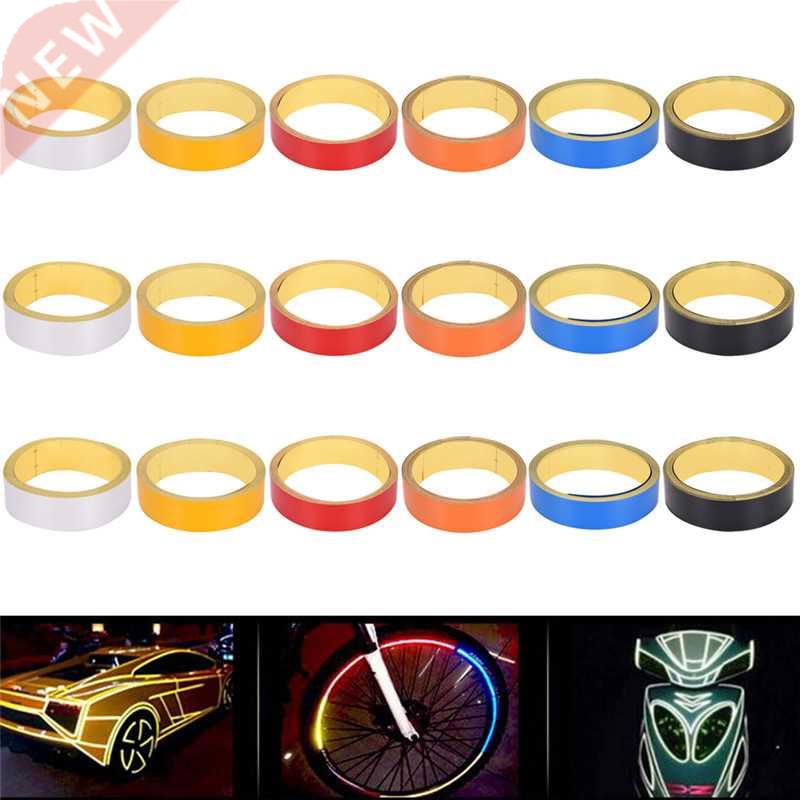 1pc Self Adhesive Warning Tape Stripe Car Motorcycle Reflect
